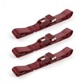 Geared2Golf Standard 2 Point Burgundy Lap Bench Seat Belt Kit for 1964-1967 Chevy Chevelle - 3 Belts GE1345597
